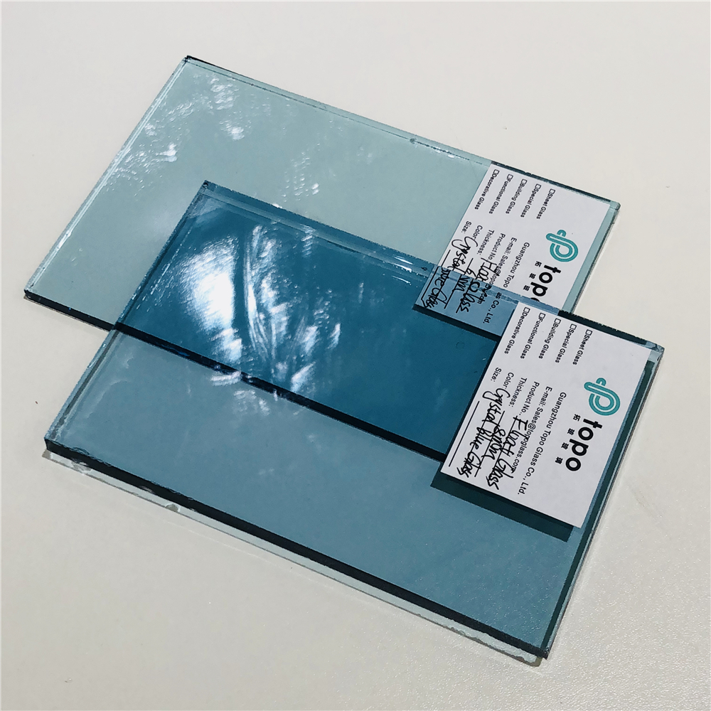 4mm 5mm 6mm 8mm 10mm 12mm Crystal Blue Float Glass