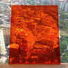 400mm x 500mm Chinese Style Window Decorative Glass