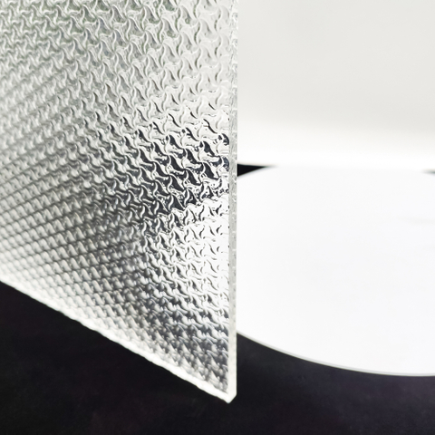 Textured Ultra Clear Star Pattern Embossed Glass