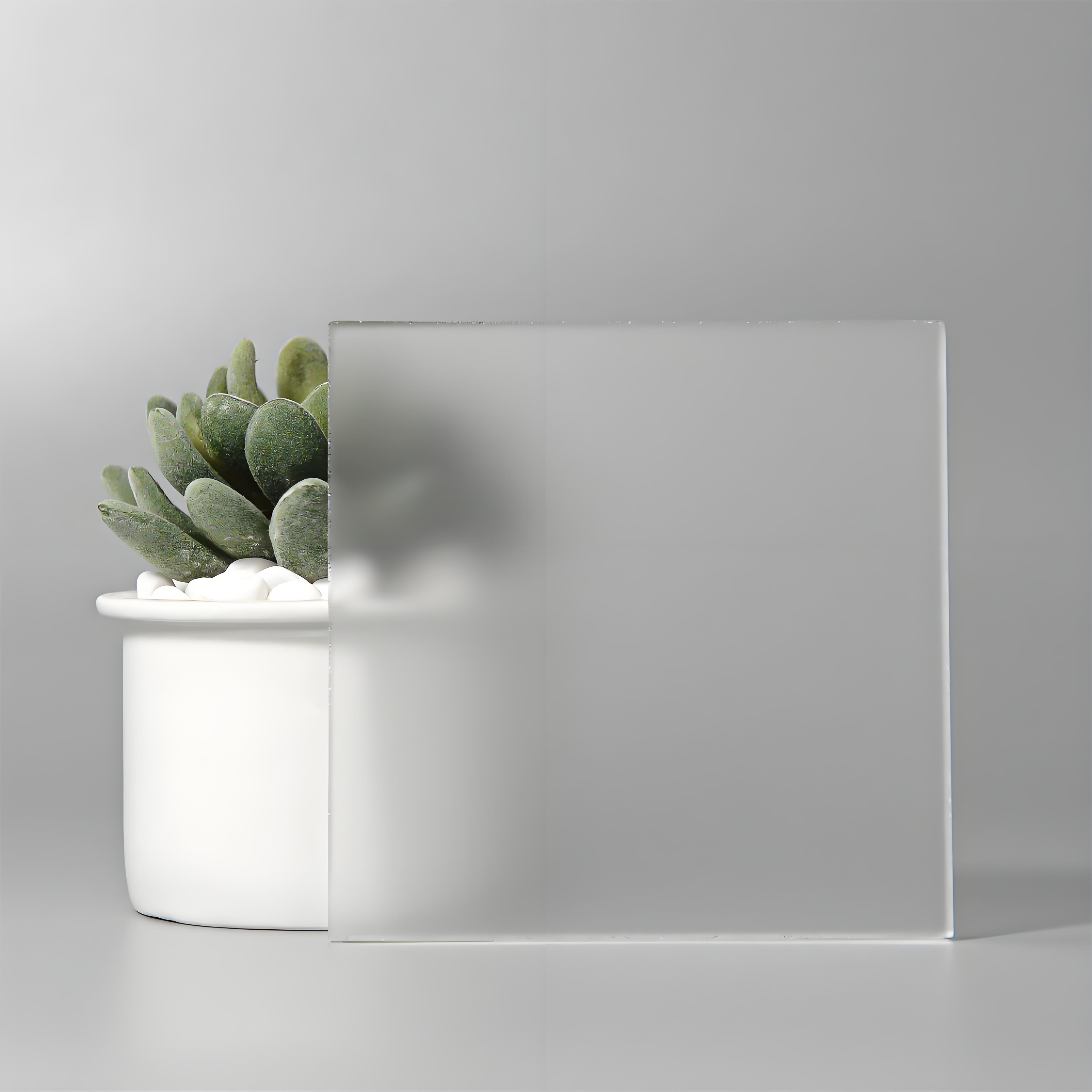 Acid Etched Frosted Glass