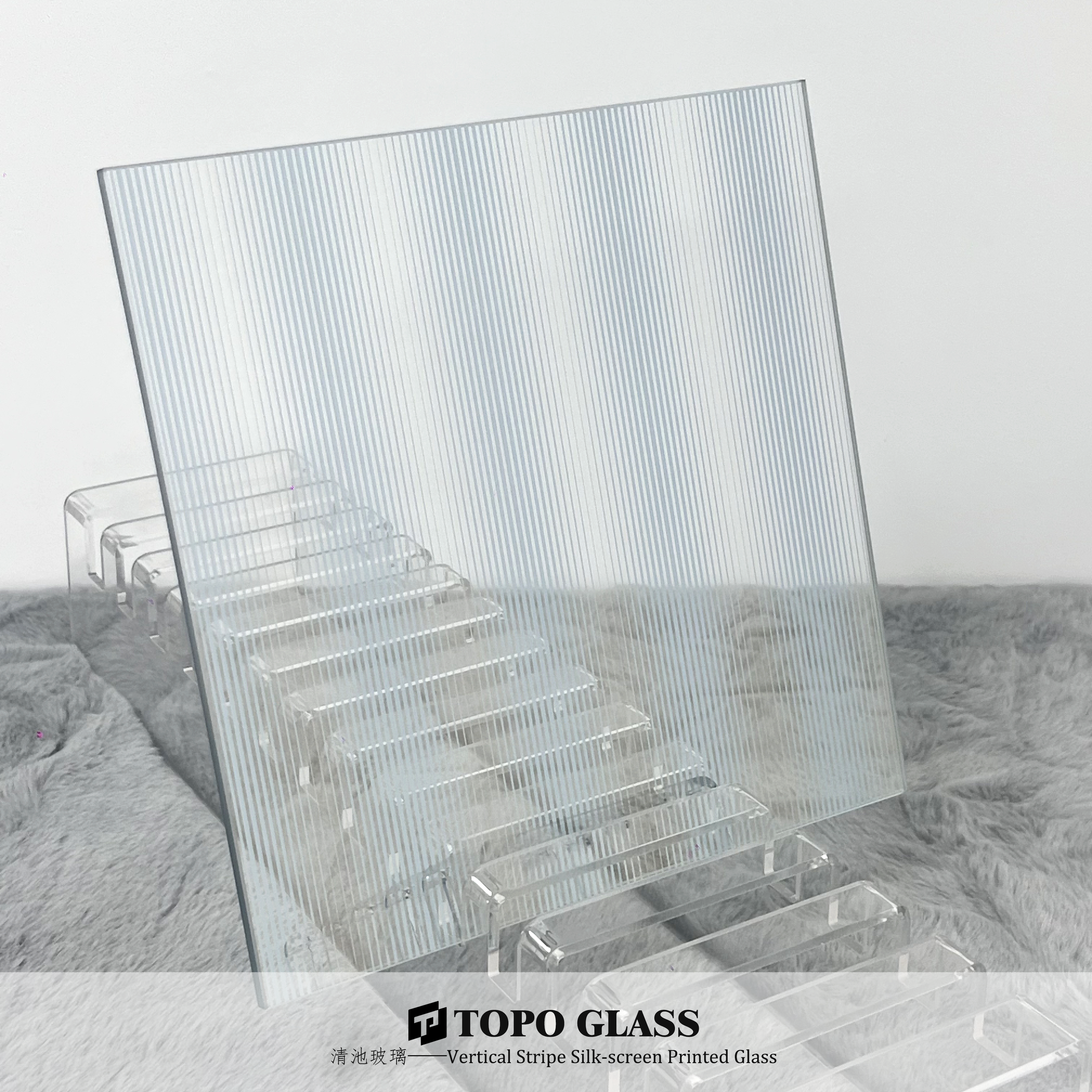 Silk Screen Vertical Pattern Glass (4)